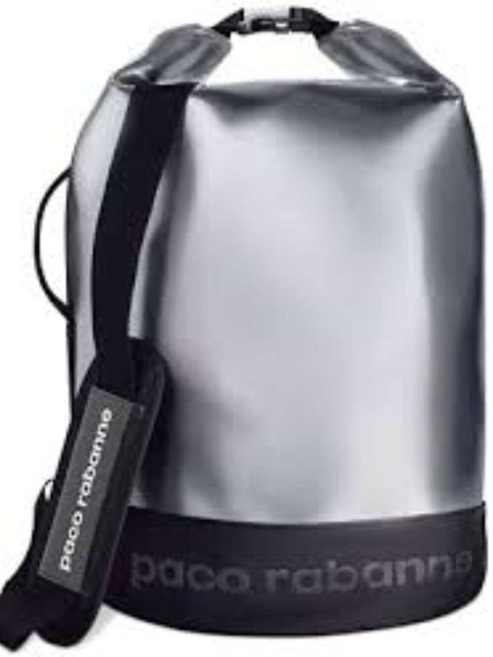 Paco Rabanne Invictus Silver Black Duffle Weekender Dry Bag